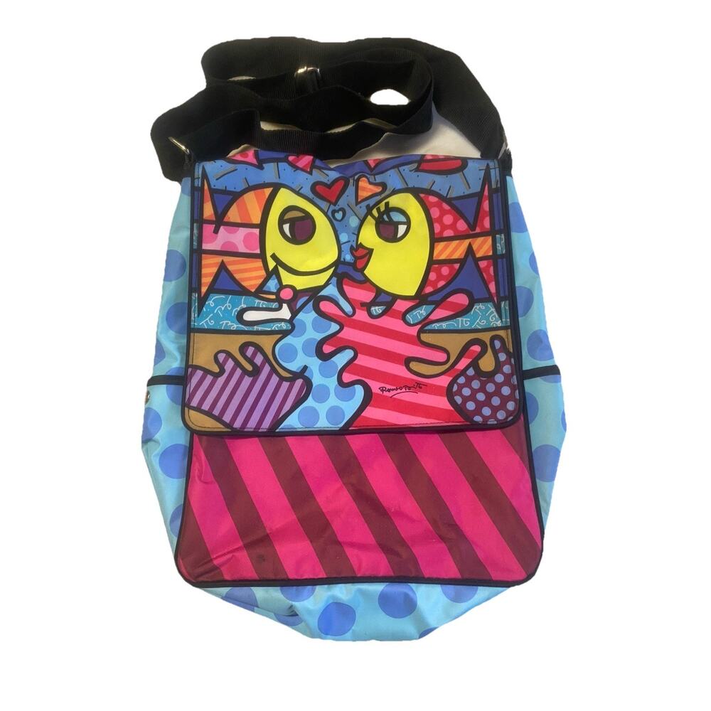 Romero Britto Crossbody Bag Kissing Fish Laptop/Bag